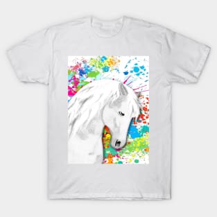 Horse Lovers Majestic White Horse T-Shirt